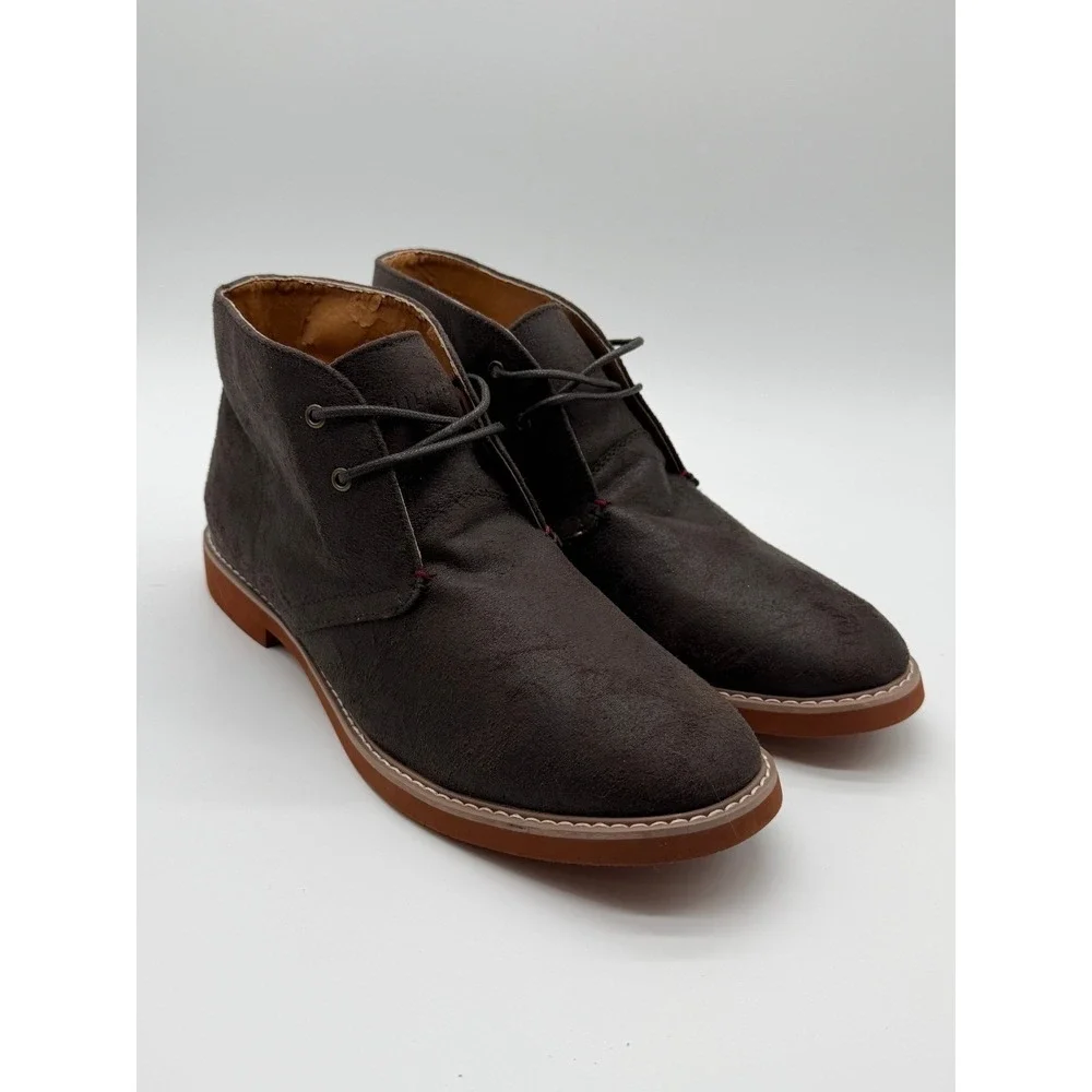 Tommy Hilfiger Men's‎ Size 7 1/2 Dark Brown Chukka Boots Desert Shoes New 0062